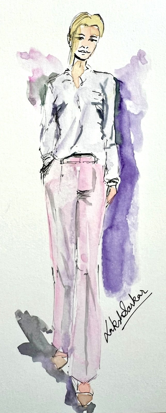 Live Sketch of guest Portrait at Corporate Holiday Party at Gaylord National Resort & Convention Center